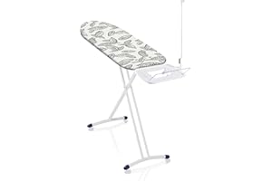 Leifheit Tabla de planchar Air Board Express L Solid MAXX para estación de vapor, tabla de planchado extragrande con funda de algodón, mesa de planchar ultraligera