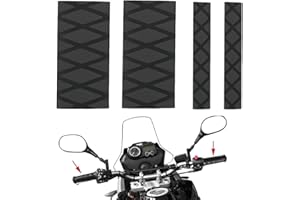 VURYAPI 4 Pièces Gaine Thermorétractable Poignées Antidérapant, Grip cover 32-37mm, antichoc, guidon de moto, facile à installer