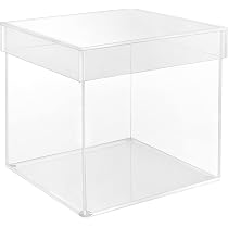 Vitrine en acrylique - Grande boîte rectangulaire 18 x 14 x
