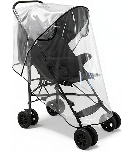 Universele regenhoes voor kinderwagen, regenbescherming voor kinderwagen, bescherming tegen regen en wind, goede luchtcirculatie, materiaal EVA