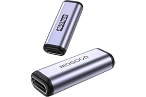 MOGOOD Łącznik USB C żeński na żeński Adapter obsługujący szybkie ładowanie i transfer danych Złącze rozszerzenia dla MacBook Port TB3, Pixel, S21, S20, S10, Note 20 10