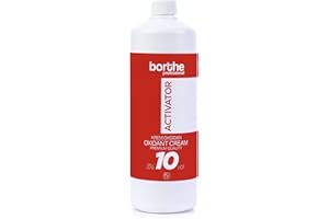 Borthe Professional Creme Hair Developer Activator Peroxide for Hair Colouring Long Lasting Colour and Grey Coverage 3% 10 Volume 1000ml