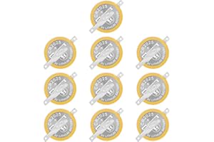 EEMB 10 PACK CR2025 Batteries 3V Lithium Battery Button Coin Cell Batteries 2025 Gameboy Cartridge Battery Tabs Solder, Color GBC CR2025 3v Lithium Battery Replacement Battery Gameboy Save Battery