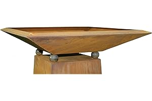 ‎ROSTIKAL Rostikal Shabby Chic Deko Schale 40 x 40 cm Edelrost Gartendeko Vintage Pflanzschale