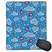 Produktbild Mouse Mat Stitched Edges, Ladybugs And Ornate Clouds Magic In The Air Pure Hope Creatures Art Design Print,Gaming Mouse Pad Non-Slip Rubber Base
