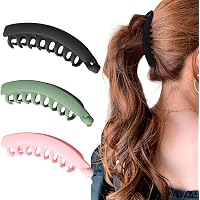 Velscrun Bananenklammern Für Dickes Haar – 11,9 Cm, Starker Halt, Matt, 7 Farben
