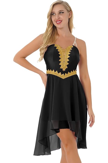 Vestito Da Ballo Latino Bambina Con Paillettes - Abito Pattinaggio, Balletto O Tango, Con Fascia Capelli - Foto 4