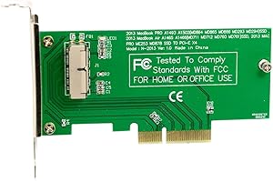 JSER PCI Express PCI-E 2013 2014 2015 Apple Macbook Pro Air SSD Convert Card per A1493 A1502 A1465 A1466 JSER