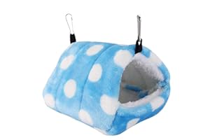 HEEPDD Animaux domestiques Hamac Suspendus pour Petit Animal de Cage Flanelle Chaud Lit Lapin Rat Souris Écureuil Jouet Maison pour Chinchilla Cochon d'Inde Hérisson Hamsters Accessoires Couchages