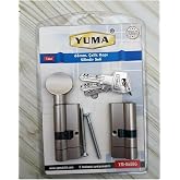 Yuma 68 mm &Ccedil;elik Kapı Kilidi Silindir Barel 2'li Seti