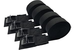 MOOCY Lashing Straps with Buckles,Adjustable Kayak Tie Down Straps Padded Cam Buckle Cargo Strap,Roof Rack Cinch Strap for Cargo, Luggage, Motorcycles, Truck, SUV, Car Roof Rack,SUP Surfboard