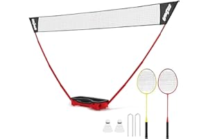 URBAN SPORT Urban Pop Up Badminton Set [Full Set] • SIZE 3M • Includes: 2 x Rackets, 2 x Shuttlecocks, 1 x Net & Post and Storage Case