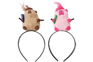 TNSLAND 2 stück Capybara Haarreifen Damen, Niedliches Capybara Haarband Kosmetik, Cartoon Tier Haarband, Haarreif Kosmetik Kopfschmuck Sich Schminken Bühnenauftritte