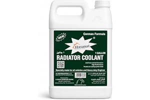 Aqua Radiator Coolant – Green, German-Engineered Anti-Freeze & Anti-Rust Formula for Vehicle Cooling Systems 1 Gallon (Green, 4 lITRE)
