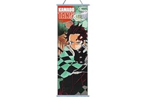 FISAPBXC Carteles de Lienzo de Anime, Anime D-emon Slayer Wall Scroll, Póster de Anime, Wall Scroll Póster Anime-, Japonesa Anime Wall Scroll, para los Amantes de Anime 30 x 70 cm -B