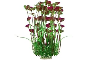 BSGP 1 lot de plantes artificielles en plastique pour aquarium - Décoration d'aquarium - Grande plante non toxique - Sans danger pour tous les poissons - 40 cm de haut