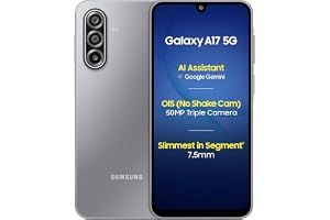 Samsung Galaxy A17 5G Gray (8GB RAM / 256 GB Storage) Android Smartphone | 6x OS Upgrades, Large Display, 50MP OIS Camera | International Version