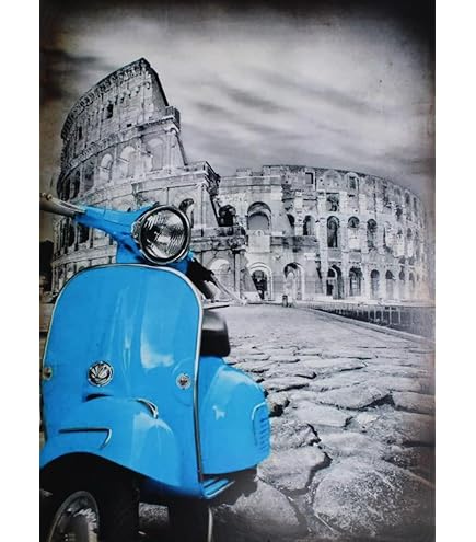 KUSTO ART Quadro Quadretto Stile Vintage La Gioconda onna Lisa L. Da