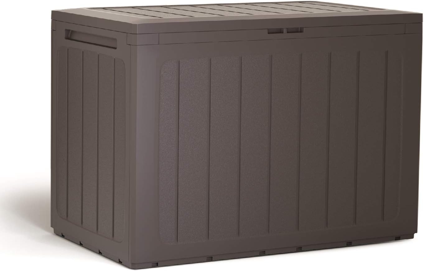 Baul de Jardin 190 litros Prosperplast Boardebox de plastico en Color Ocre Oscuro 78 x 43,3 x 55 cm