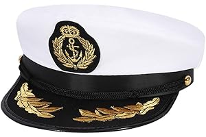 Thursday April Kapitänsmütze Matrosenmütze Kapitäns-mütze Herren Für Damen Erwachsene Kinder Perfekt Fasching Einheitsgröße (A)