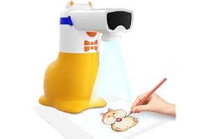 BrightBuddies Creative Birthday Gift for Boys and Girls, AI Drawing Projector for Kids with Voice, Smart Educational Tracing Robot, Christmas Gifts STEM Toys for Children Ages 4 5 6 7 8 (Yoturetoys)