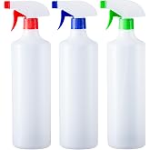 HR Hogar | Spray Spray 1L Pack 3 Colours - Made in Spain - High Density Polyethylene Spray Bottle Resistant and Recyclable wi