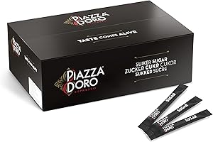 ‎PIAZZA D'ORO Piazza D'Oro Zuckersticks, hygienisch einzeln verpackt, für Tee & Kaffee geeignet, Tassenportion, 4 g pro Stick, 900 Stück