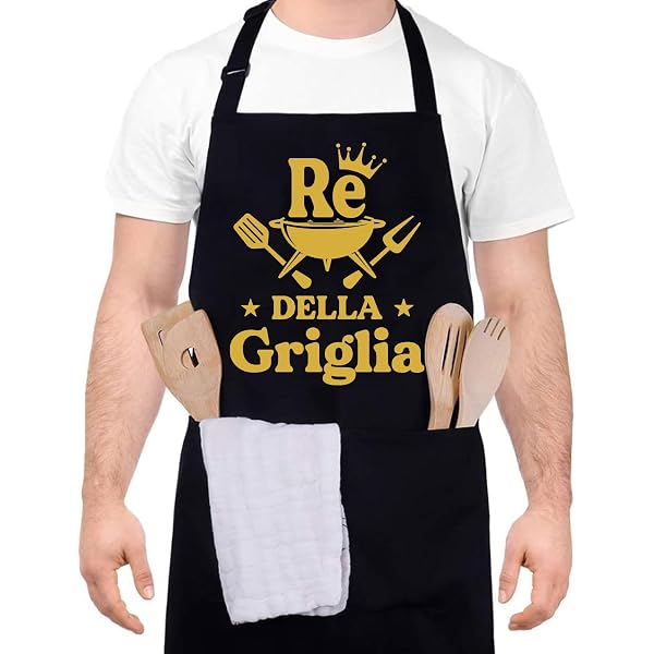Set 2 Grembiuli Da Cucina "The Boss & The Real Boss" - Regolabili Con Tasca, Divertente Idea Regalo Per Coppie, Matrimonio O San Valentino