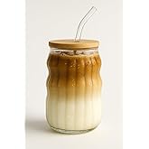 Kahve Bardağı Isıya Dayanıklı Ice Latte Cam Pipetli Bardak Kahve Kokteyl Cam Sunum Bardağı Meşrubat Kapaklı Bardak 400ml (tek