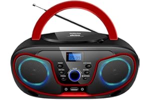 Silva Schneider MPC 19.4 USB CD-Radio UKW AUX, CD, USB Schwarz, Rot, 1901851