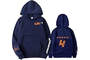 HONGHUANG Sudaderas con Capucha Fórmula Uno Racer Landon-Norris F1 Racing Fans Sudadera con Capucha Hombres/Mujeres Hoodies