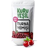 Kuru Yeşil Doğal Turna Yemişi 100 gr - Elma Suyu ile Tatlandırılmış Kurutulmuş Cranberry - Rafine Şekersiz, Katkısız ve Sağlı