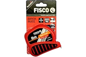 FISCO / HULTAFORS FISCO HULTAFORS 8M BRICKMATE BRICK + BLOCK MATE 8M TAPE MEASURE 25mm WIDE BLADE