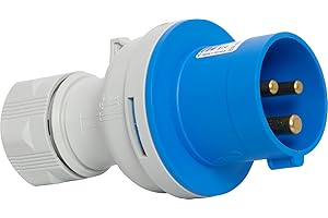 Brennenstuhl Prise électrique avec contact de terre CEE à 3 pôles pour usage extérieur, prise CEE 230 V/16 A, connexion vissable, utilisation en plein air, camping, camping-car, chantiers navals,