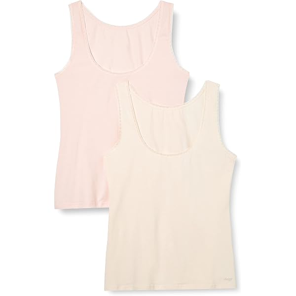 Sloggi Women's GO Shirt 01 C2P Organic Cotton Spaghetti Strap Tops (2-Pack) - Super Soft & Breathable
