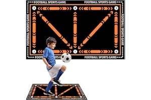 AVCXEC Football Training Mat,60x90cm Football Footstep Training Mat Football Mastery Mat Non Slip Shock Dribble Silent Football Mat Training Soccer Training Mat Improve Football Skills Mat for Teens