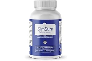 FITNESS HERO SUPPLEMENTS SlimSure Capsules Premium Ingredients, Supports Healthy Weight Loss Support - All Natural/Weight Management Support - 60 Capsules - Vegan/New & Sealed
