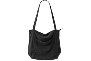 Funtlend Damen Cord Tasche Groß Umhängetasche aus Shopper Schultertasche Crossbody Kord mit Elastizität für Arbeit Büro Einkaufen Schule-40 * 40 * 23cm