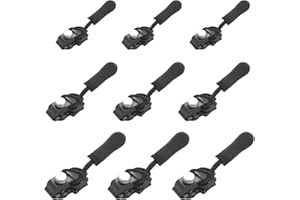 SSKHE 9 Pezzi Cursore Cerniera Ricambio Ripara Cerniere Lampo Zip Cursore Cerniera Universale Tira Zip Rimovibile Cursore Cerniera Ricambio adatto per Giacche, Set di Riparazione Universale Con Chiusura Lam
