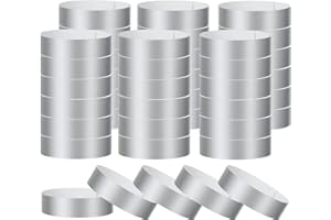 PATIKIL Paper Wristbands for Events, 200 Pack Neon Party Wrist Bands, Colored Waterproof Concert Identification Wristbands Hand Bands for Bar Entrance Admission Silver