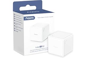 Aqara Cube Controller T1 Pro, ERFORDERT AQARA ZIGBEE 3.0 HUB, 6 Seiten zur Steuerung Verschiedener Szenarien und Diverse Aktionen zur Steuerung von Smart Geräten, unterstützt Homekit, Alexa und IFTTT