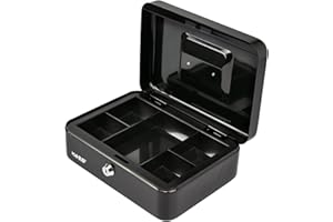 HMF 10125-02 kasetka na pieniądze 25 x 18 x 9,5 cm, czarna