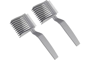 SansRealmL grzebień do strzyżenia włosów, 2 sztuki, grzebień fryzjerski, zakrzywiony grzebień pozycjonujący dla mężczyzn, narzędzie fryzjerskie, grzebień, który może czesać włosy o różnej gęstości