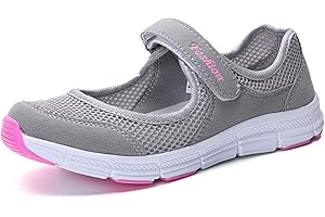 Kimily-UK Mujer Plataforma Zapatillas Respirable Moda cómodos Mocasines Deportes Casual Verano Sandalias Antideslizantes Fitness Correr Calzado Deportivo Zapatilla Malla Plataforma Gris Negro Rojo