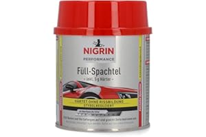 NIGRIN Espátula Performance de Fibra de Vidrio, Mezcla Especial de resinas elásticas de poliéster y Fibra de Vidrio, 245g