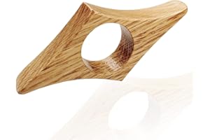 JSUOEO Soporte de página de libro, marcador de lectura de pulgar de madera soporte de página de pulgar accesorios de lectura soporte de libro inusual caja de regalo para amantes de los libros color madera