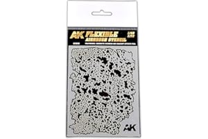 AK Interactive Weathering Flexible Airbrush Stencil 1/48 & 1/72 Scale Tool
