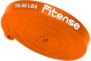 Fitense Bande Elastiche Fitness - Banda Elastica Fitness con Vari Livelli di Resistenza, Elastici Fitness con Ancoraggio per Porta, Poster di Allenamento e Custodia per Stretching, Body Building