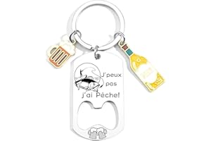 JRZDFXS Cadeau Fan de Basket Coach Porteclef Décapsuleur Original Porteclef Personnalisé pour Basket Chasseur Football Golfeur Motard Pêcheur Cycliste Rugby Cadeau