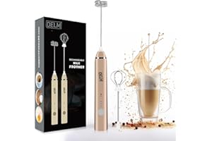 Espumador eléctrico de leche, espumador de café, recargable, mezclador de bebida, espumador de mano, mezclador, ayuda de coci
